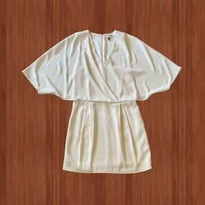 Halston Heritage Cream Mini Dress - Size 6